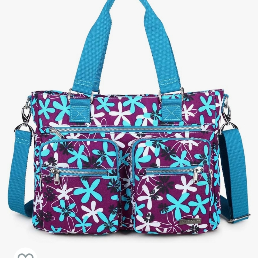 Nylon Laptop Shoulder Bag Handbag 